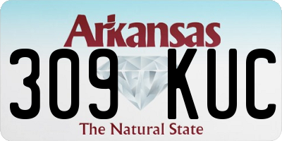 AR license plate 309KUC