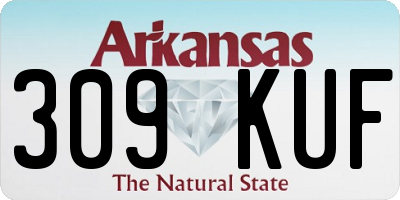 AR license plate 309KUF