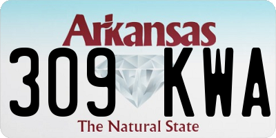 AR license plate 309KWA