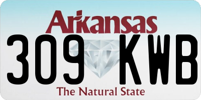 AR license plate 309KWB