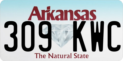 AR license plate 309KWC