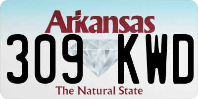 AR license plate 309KWD