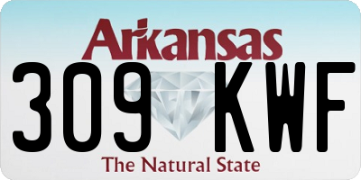 AR license plate 309KWF