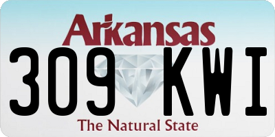 AR license plate 309KWI