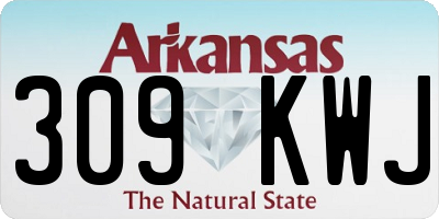 AR license plate 309KWJ