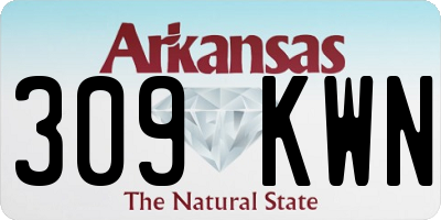 AR license plate 309KWN