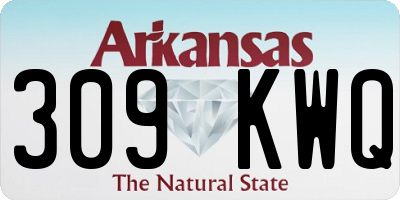 AR license plate 309KWQ