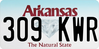 AR license plate 309KWR