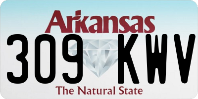 AR license plate 309KWV