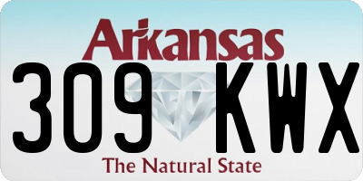 AR license plate 309KWX