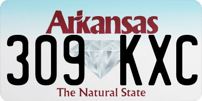 AR license plate 309KXC