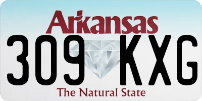 AR license plate 309KXG