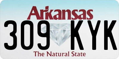 AR license plate 309KYK