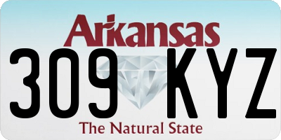 AR license plate 309KYZ