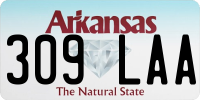 AR license plate 309LAA
