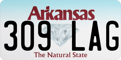 AR license plate 309LAG