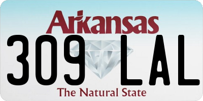 AR license plate 309LAL
