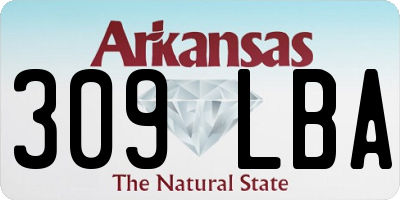 AR license plate 309LBA