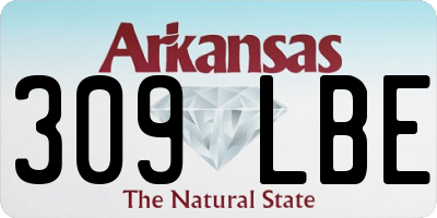 AR license plate 309LBE