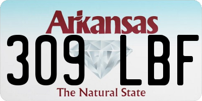 AR license plate 309LBF