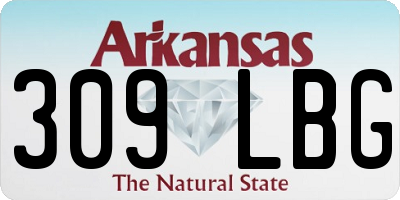 AR license plate 309LBG