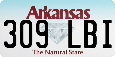 AR license plate 309LBI