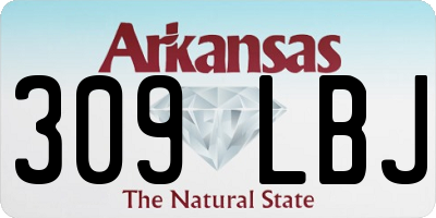 AR license plate 309LBJ