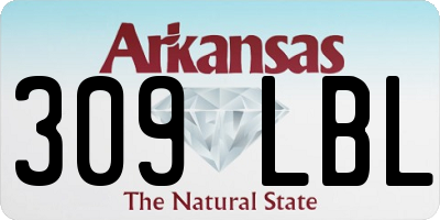 AR license plate 309LBL