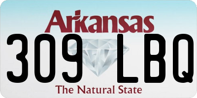 AR license plate 309LBQ