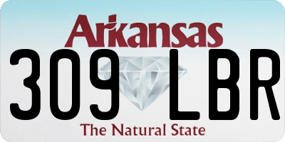 AR license plate 309LBR