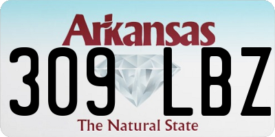AR license plate 309LBZ