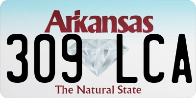 AR license plate 309LCA