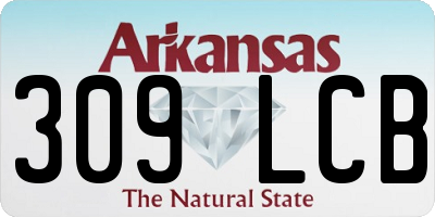 AR license plate 309LCB