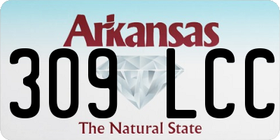 AR license plate 309LCC