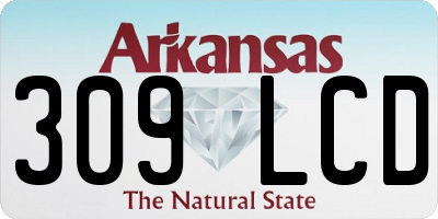 AR license plate 309LCD