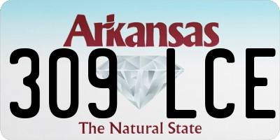 AR license plate 309LCE