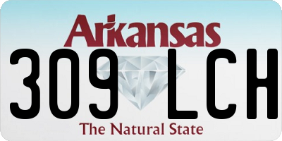 AR license plate 309LCH