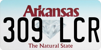 AR license plate 309LCR