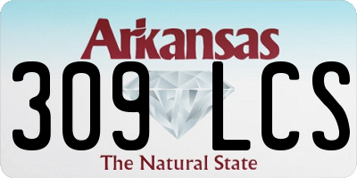 AR license plate 309LCS