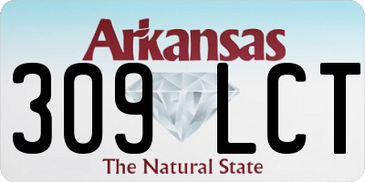 AR license plate 309LCT