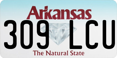 AR license plate 309LCU