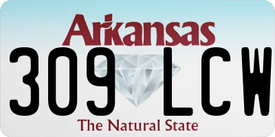 AR license plate 309LCW