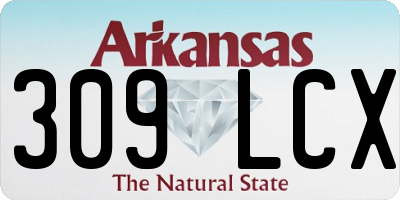 AR license plate 309LCX