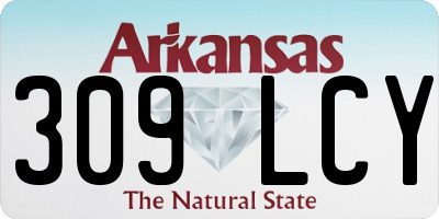 AR license plate 309LCY