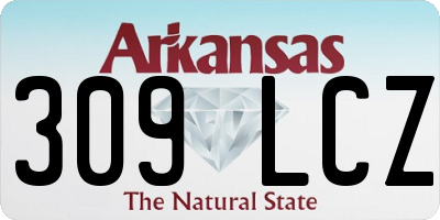 AR license plate 309LCZ