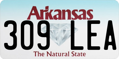AR license plate 309LEA