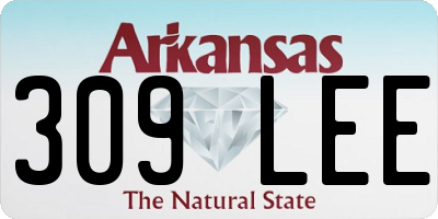 AR license plate 309LEE