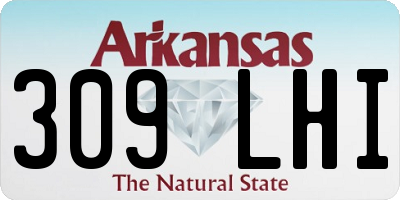 AR license plate 309LHI