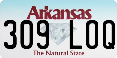 AR license plate 309LOQ
