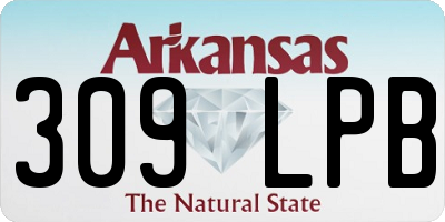 AR license plate 309LPB